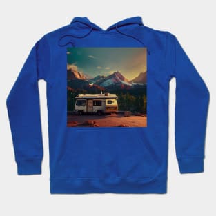 Van Life Camper RV Outdoors in Nature Hoodie